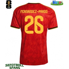 Belgien Matias Fernandez-Pardo #26 Hemmatröja VM 2026 Kortärmad